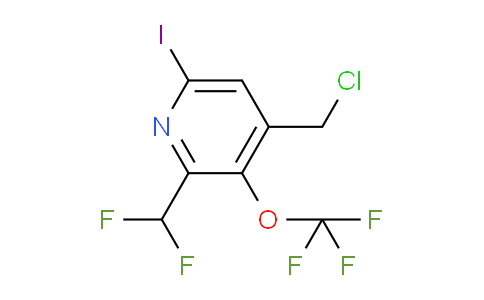 4-(Chloromethyl)-2-(difluoromethyl)-6-iodo-3-(trifluoromethoxy)pyridine