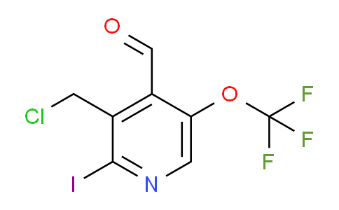 3-(Chloromethyl)-2-iodo-5-(trifluoromethoxy)pyridine-4-carboxaldehyde
