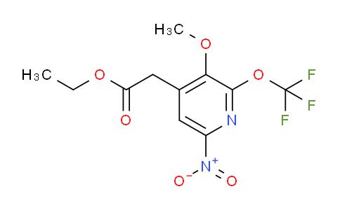 Ethyl 3-methoxy-6-nitro-2-(trifluoromethoxy)pyridine-4-acetate