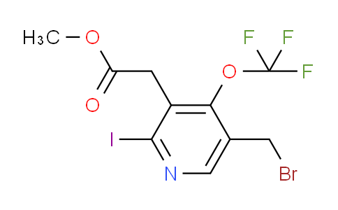 Methyl 5-(bromomethyl)-2-iodo-4-(trifluoromethoxy)pyridine-3-acetate