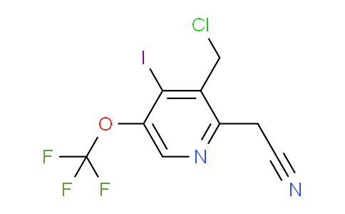3-(Chloromethyl)-4-iodo-5-(trifluoromethoxy)pyridine-2-acetonitrile