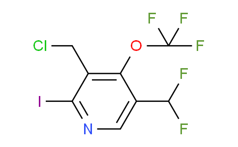 3-(Chloromethyl)-5-(difluoromethyl)-2-iodo-4-(trifluoromethoxy)pyridine