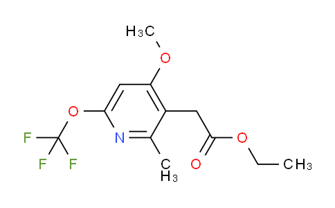 Ethyl 4-methoxy-2-methyl-6-(trifluoromethoxy)pyridine-3-acetate