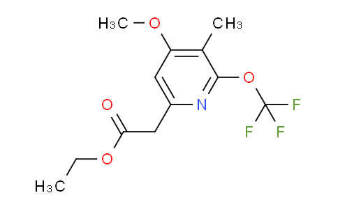 Ethyl 4-methoxy-3-methyl-2-(trifluoromethoxy)pyridine-6-acetate