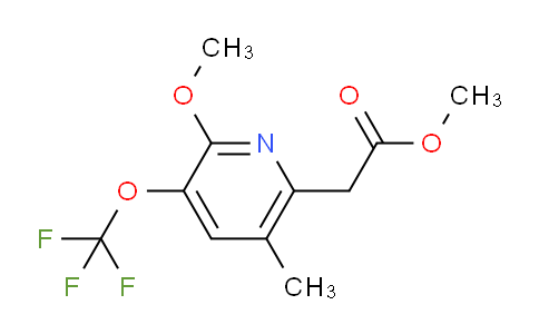 Methyl 2-methoxy-5-methyl-3-(trifluoromethoxy)pyridine-6-acetate