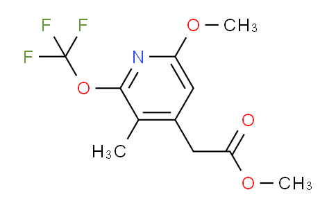 Methyl 6-methoxy-3-methyl-2-(trifluoromethoxy)pyridine-4-acetate