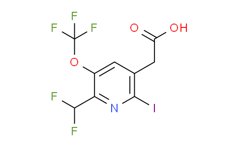 AM152235 | 1805084-63-2 | 2-(Difluoromethyl)-6-iodo-3-(trifluoromethoxy)pyridine-5-acetic acid