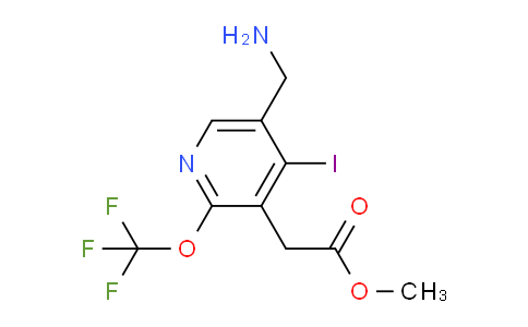 Methyl 5-(aminomethyl)-4-iodo-2-(trifluoromethoxy)pyridine-3-acetate