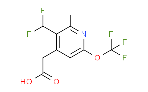 3-(Difluoromethyl)-2-iodo-6-(trifluoromethoxy)pyridine-4-acetic acid