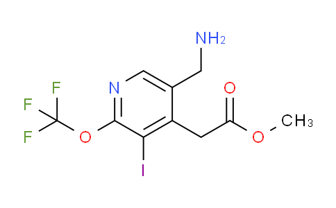Methyl 5-(aminomethyl)-3-iodo-2-(trifluoromethoxy)pyridine-4-acetate