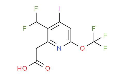 3-(Difluoromethyl)-4-iodo-6-(trifluoromethoxy)pyridine-2-acetic acid