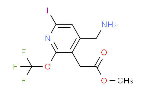 Methyl 4-(aminomethyl)-6-iodo-2-(trifluoromethoxy)pyridine-3-acetate