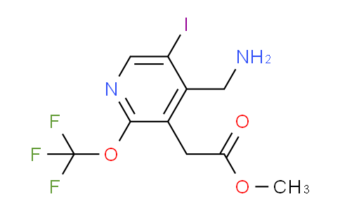 Methyl 4-(aminomethyl)-5-iodo-2-(trifluoromethoxy)pyridine-3-acetate