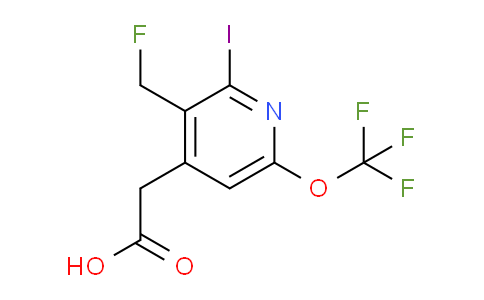 3-(Fluoromethyl)-2-iodo-6-(trifluoromethoxy)pyridine-4-acetic acid