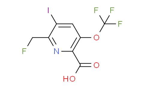 2-(Fluoromethyl)-3-iodo-5-(trifluoromethoxy)pyridine-6-carboxylic acid