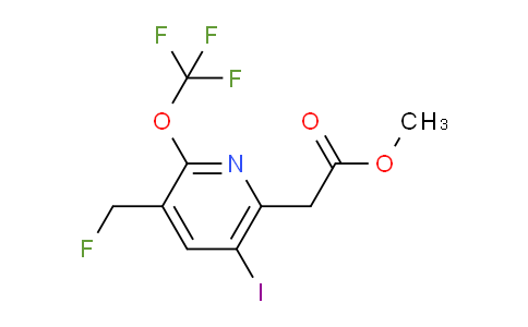 Methyl 3-(fluoromethyl)-5-iodo-2-(trifluoromethoxy)pyridine-6-acetate