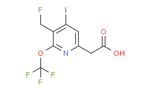 3-(Fluoromethyl)-4-iodo-2-(trifluoromethoxy)pyridine-6-acetic acid