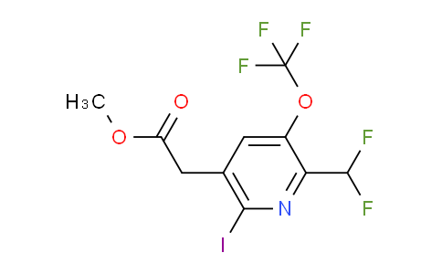 AM152313 | 1806186-14-0 | Methyl 2-(difluoromethyl)-6-iodo-3-(trifluoromethoxy)pyridine-5-acetate