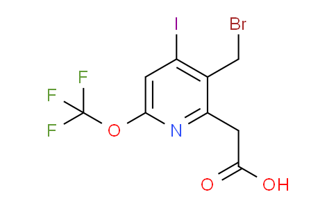 3-(Bromomethyl)-4-iodo-6-(trifluoromethoxy)pyridine-2-acetic acid
