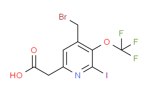4-(Bromomethyl)-2-iodo-3-(trifluoromethoxy)pyridine-6-acetic acid