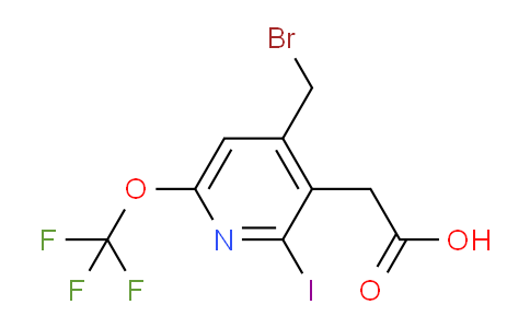 4-(Bromomethyl)-2-iodo-6-(trifluoromethoxy)pyridine-3-acetic acid