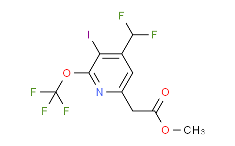AM152341 | 1804440-86-5 | Methyl 4-(difluoromethyl)-3-iodo-2-(trifluoromethoxy)pyridine-6-acetate