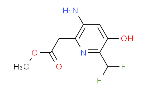 Methyl 5-amino-2-(difluoromethyl)-3-hydroxypyridine-6-acetate