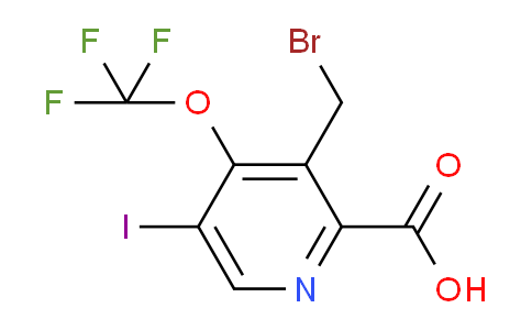 3-(Bromomethyl)-5-iodo-4-(trifluoromethoxy)pyridine-2-carboxylic acid