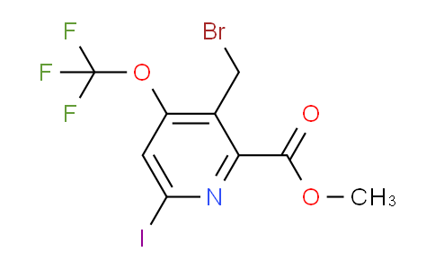 Methyl 3-(bromomethyl)-6-iodo-4-(trifluoromethoxy)pyridine-2-carboxylate