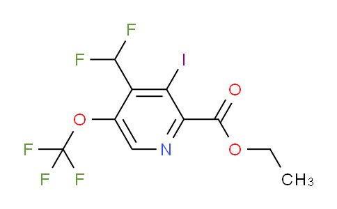 Ethyl 4-(difluoromethyl)-3-iodo-5-(trifluoromethoxy)pyridine-2-carboxylate