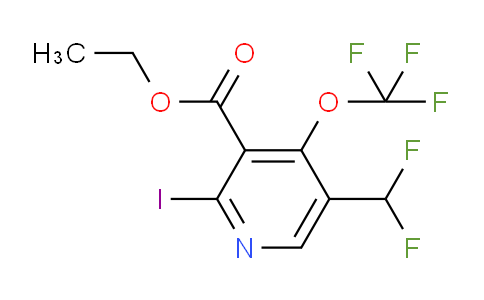 Ethyl 5-(difluoromethyl)-2-iodo-4-(trifluoromethoxy)pyridine-3-carboxylate