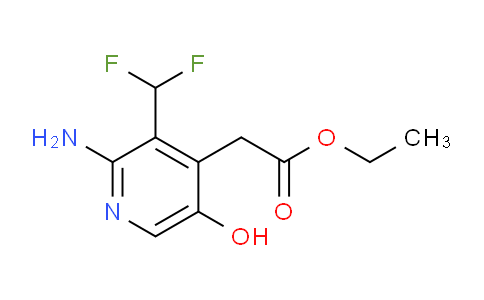 Ethyl 2-amino-3-(difluoromethyl)-5-hydroxypyridine-4-acetate