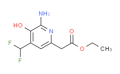 Ethyl 2-amino-4-(difluoromethyl)-3-hydroxypyridine-6-acetate