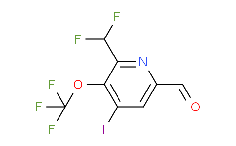 2-(Difluoromethyl)-4-iodo-3-(trifluoromethoxy)pyridine-6-carboxaldehyde