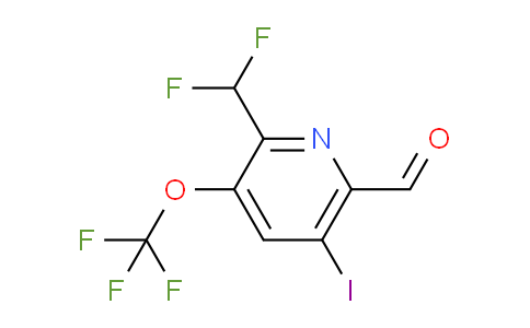 AM152530 | 1804781-06-3 | 2-(Difluoromethyl)-5-iodo-3-(trifluoromethoxy)pyridine-6-carboxaldehyde