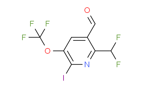 AM152538 | 1805116-96-4 | 2-(Difluoromethyl)-6-iodo-5-(trifluoromethoxy)pyridine-3-carboxaldehyde