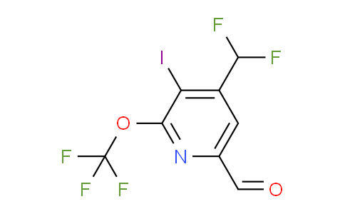 AM152555 | 1805111-91-4 | 4-(Difluoromethyl)-3-iodo-2-(trifluoromethoxy)pyridine-6-carboxaldehyde