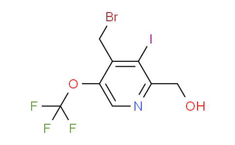 4-(Bromomethyl)-3-iodo-5-(trifluoromethoxy)pyridine-2-methanol