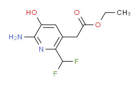 Ethyl 2-amino-6-(difluoromethyl)-3-hydroxypyridine-5-acetate