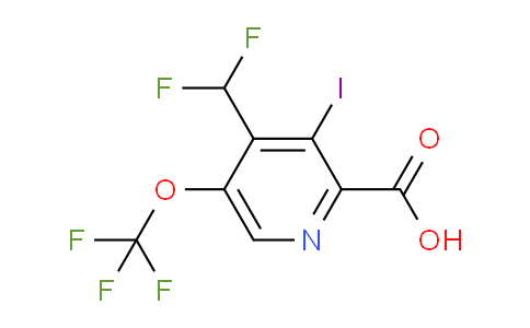 AM152591 | 1806231-64-0 | 4-(Difluoromethyl)-3-iodo-5-(trifluoromethoxy)pyridine-2-carboxylic acid
