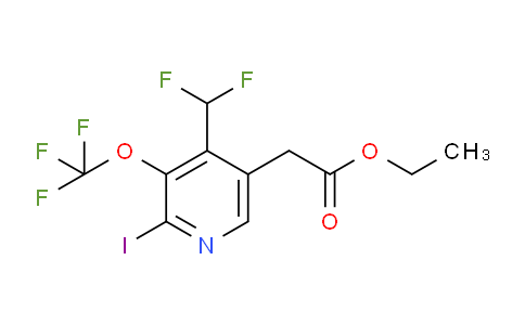 AM152594 | 1804004-21-4 | Ethyl 4-(difluoromethyl)-2-iodo-3-(trifluoromethoxy)pyridine-5-acetate