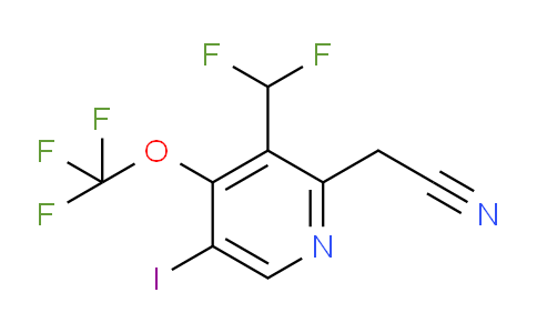 3-(Difluoromethyl)-5-iodo-4-(trifluoromethoxy)pyridine-2-acetonitrile