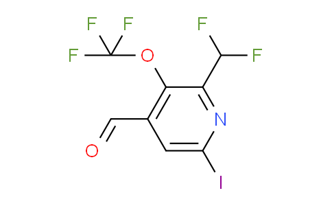 2-(Difluoromethyl)-6-iodo-3-(trifluoromethoxy)pyridine-4-carboxaldehyde
