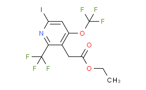 Ethyl 6-iodo-4-(trifluoromethoxy)-2-(trifluoromethyl)pyridine-3-acetate