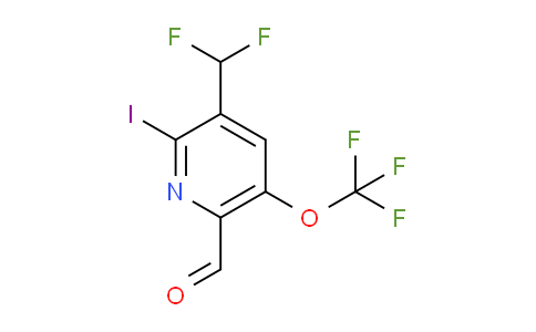 3-(Difluoromethyl)-2-iodo-5-(trifluoromethoxy)pyridine-6-carboxaldehyde
