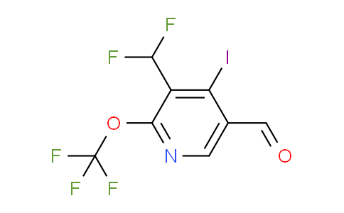 3-(Difluoromethyl)-4-iodo-2-(trifluoromethoxy)pyridine-5-carboxaldehyde