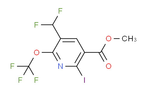 Methyl 3-(difluoromethyl)-6-iodo-2-(trifluoromethoxy)pyridine-5-carboxylate