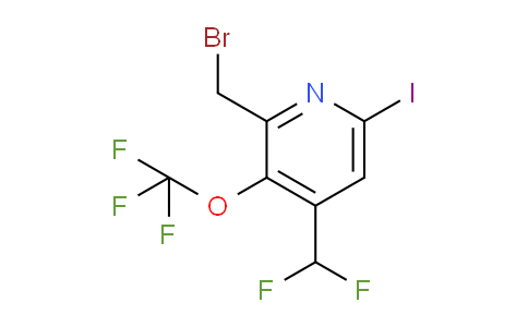 2-(Bromomethyl)-4-(difluoromethyl)-6-iodo-3-(trifluoromethoxy)pyridine
