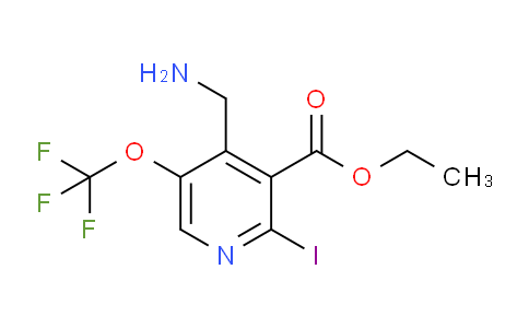 Ethyl 4-(aminomethyl)-2-iodo-5-(trifluoromethoxy)pyridine-3-carboxylate