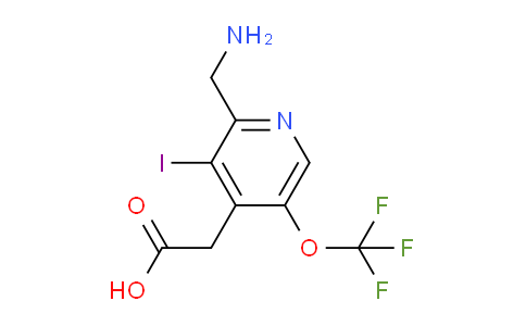 2-(Aminomethyl)-3-iodo-5-(trifluoromethoxy)pyridine-4-acetic acid